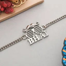 Dare by Voylla Men Silver-Toned Designed Rakhi-picture-34