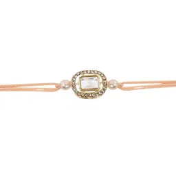 I Jewels Kundan Thread Rakhi image 5