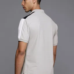 HRX by Hrithik Roshan Men Colourblocked Polo Collar T-shirt image 4