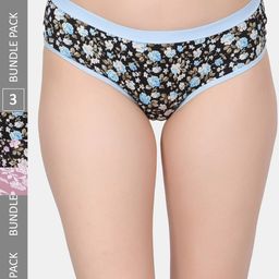 Amour Secret Pack Of 3 Floral Printed Leak-Proof Hipster Briefs-picture-2