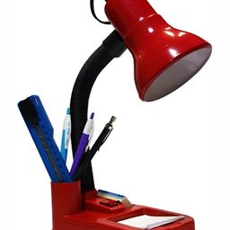 SPARK WORLD Red Contemporary Bell Shaped Table Lamp-picture-6