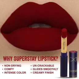 CVB Super Stay Non-Transfer Matte Lipstick 3.5 g - Rich Red 727 image 5