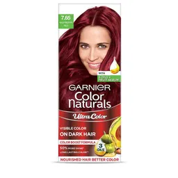 Garnier Color Naturals Ultra Hair Color 55ml + 50g - Raspberry Red 7.65-image-65