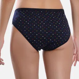 FIMS Pack Of 2 Printed Anti-Microbial Hipster Briefs OLA_Panty_RedBlue image 4