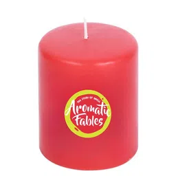 Aromatic Fables Red 2 Pieces Pillar Candles image 3