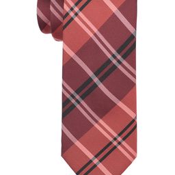 The Tie Hub Men Red & Black Checked Skinny Tie-picture-27