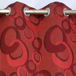 presto Red Poly Cotton Door Curtain image 3
