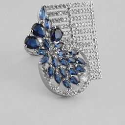 Anouk Silver-Plated AD-Studded Adjustable Finger Ring-picture-23