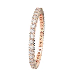 SWAROVSKI Rose Gold-Plated Crystal Studded Finger Ring image 3