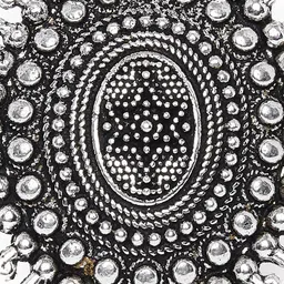 ZeroKaata Oxidised Silver-Plated Tribal Adjustable Finger Ring image 4