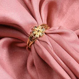 AanyaCentric Gold-Plated AD-Studded Mangalsutra, Earring & Ring Set image 4