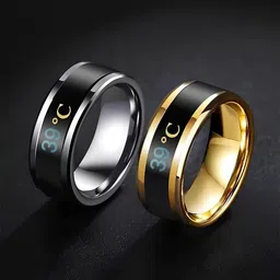 KARISHMA KREATIONS Set Of 2 Gold Plated Temperature Rings-picture-34