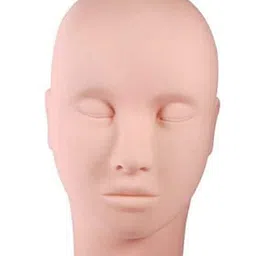 Lash Mannequin Dummy Head for Makeup Practice, Head Massage and Eye Lashes Training, Cosmetology Doll Face Head, Soft-Touch Rubber Practice Head image 1