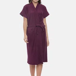 GOLDSTROMS Women Cotton Bath Robe With Belt-image-85
