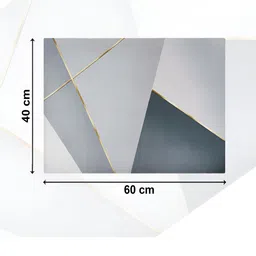 Kuber Industries Grey Printed Anti-Skid Bath Rug image 2