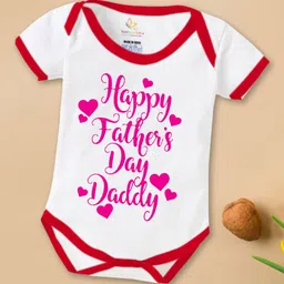 Babywish Infants Fathers Day Printed Cotton Bodysuit-picture-40