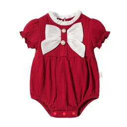 StyleCast Infants Girls Red Self Design Cotton Bodysuit-picture-38