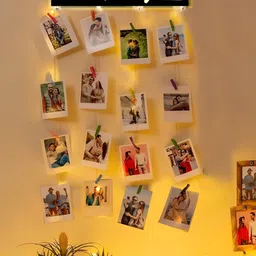 VAH Kya Bat Hai !! Black Wooden Photo Frame With Clips image 2