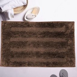 LUXEHOME INTERNATIONAL Brown Solid 2200 GSM Anti-Skid Bath Rug-picture-6