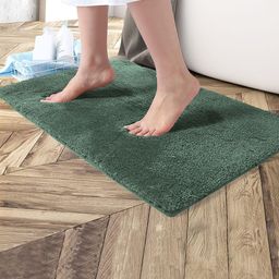 LUXEHOME INTERNATIONAL Sea Green Solid 2200 GSM Anti-Skid Bath Rug-picture-23