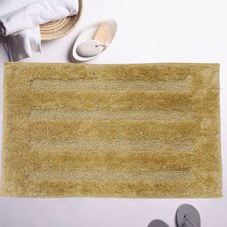 LUXEHOME INTERNATIONAL Brown Striped 2200 GSM Anti-Skid Bath Rug-picture-9