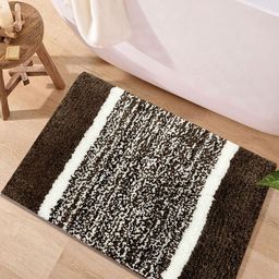 LUXEHOME INTERNATIONAL Brown Anti-Skid Bath Rugs-picture-19