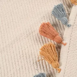 SASHAA WORLD Beige Textured 2000GSM Cotton Bath Rug image 3