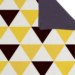 STITCHNEST Yellow & White Printed Table Runner image 5