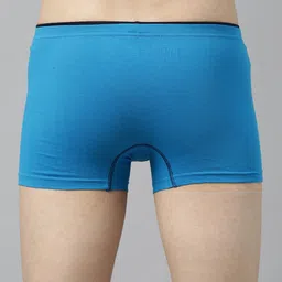 TOM BURG Men Pack Of 2 Blue Solid Trunks image 2