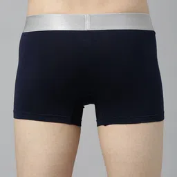TOM BURG Men Pack Of 2 Navy Blue Solid Classic Trunks image 4