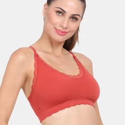 Amour Secret Rust Red Lightly Padded Dry Fit Sports Bra image 3