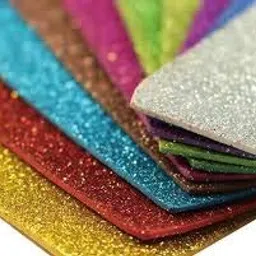 ditya crafts Arham Mktg EVA Foam A3 Size Glitter Sheets for Arts & Crafts, Scrap-Booking, Paper Decorations Pack of 10 image 2