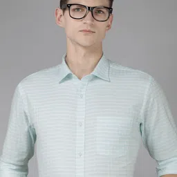 Park Avenue Men Pure Cotton Slim Fit Opaque Checked Formal Shirt-picture-20