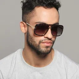 IDEE Men Square Sunglasses with UV Protected Lens IDS2937C2SG-picture-28