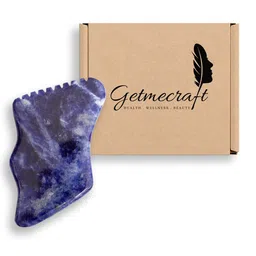 Getmecraft Sodalite Gua Sha Facial Massage Tool with Teeth Shape Sides & Ridges-picture-10