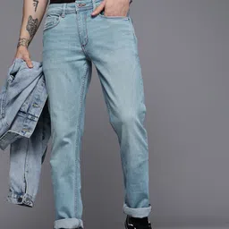 Louis Philippe Jeans Men Blue Slim Fit Mid-Rise Light Fade Stretchable Jeans-picture-22