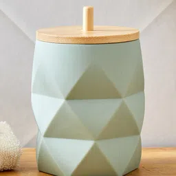 Home Centre Green & Brown Textured Plastic Bath Accessories Set-image-35