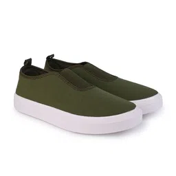 Styli Men Green Eric Boardwalk Canvas Slip-On Shoes image 4