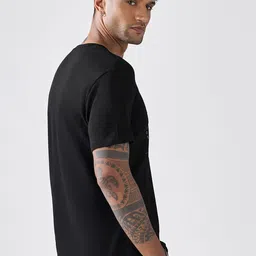 Bewakoof Party Animal Men Black Moon Lit Graphic Printed T-Shirt image 2