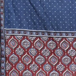 Indo Era Ethnic Motifs Printed Thread Work Kurta with Trousers & Dupatta image 4