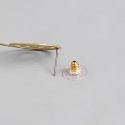 AITIHYA Gold-Plated Geometric Drop Earrings image 3