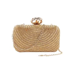 SWISNI Gold Canvas Clutches SWIS-502 image 5