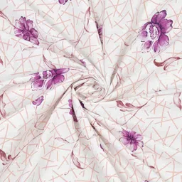 BOMBAY DYEING Dream Lover Pink Floral Printed Cotton 104TC Single Bedsheet Set 2.24 x 1.4m image 3
