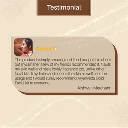 Aryanveda APS Gold Facial Kit with Rose & Olive for Glowing Skin & UV Protection - 510 g image 2