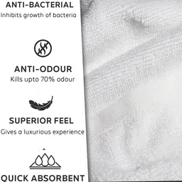 Heelium Unisex Super Soft & Quick Absorbent 600 GSM Bamboo Hand Towel image 3