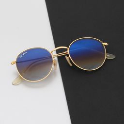 Ted Smith Unisex Round Sunglasses with UV Protected Lens TSS-MOON_C15-Blue-picture-31