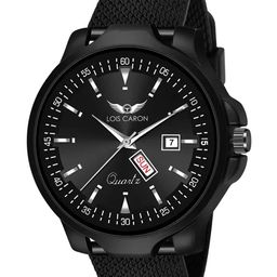 LOIS CARON Men Solid Dial & Textured Strap Analogue Watch LCS-8307-picture-46