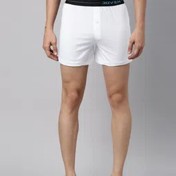 Joven Pack Of 2 Pure Cotton Boxers JB2KS-BLWH image 2