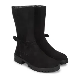 Yoho Women Black Casual Boots-image-44