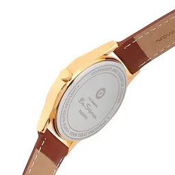 BEN SHERMAN Men Textured Dial & Leather Straps Analogue Watch BS090BR image 4
